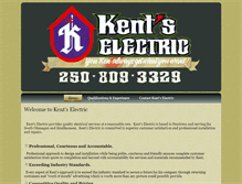 Tablet Screenshot of kentselectric.ca